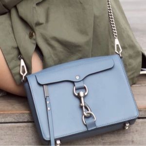 Rebecca minkoff dusty blue crossbody